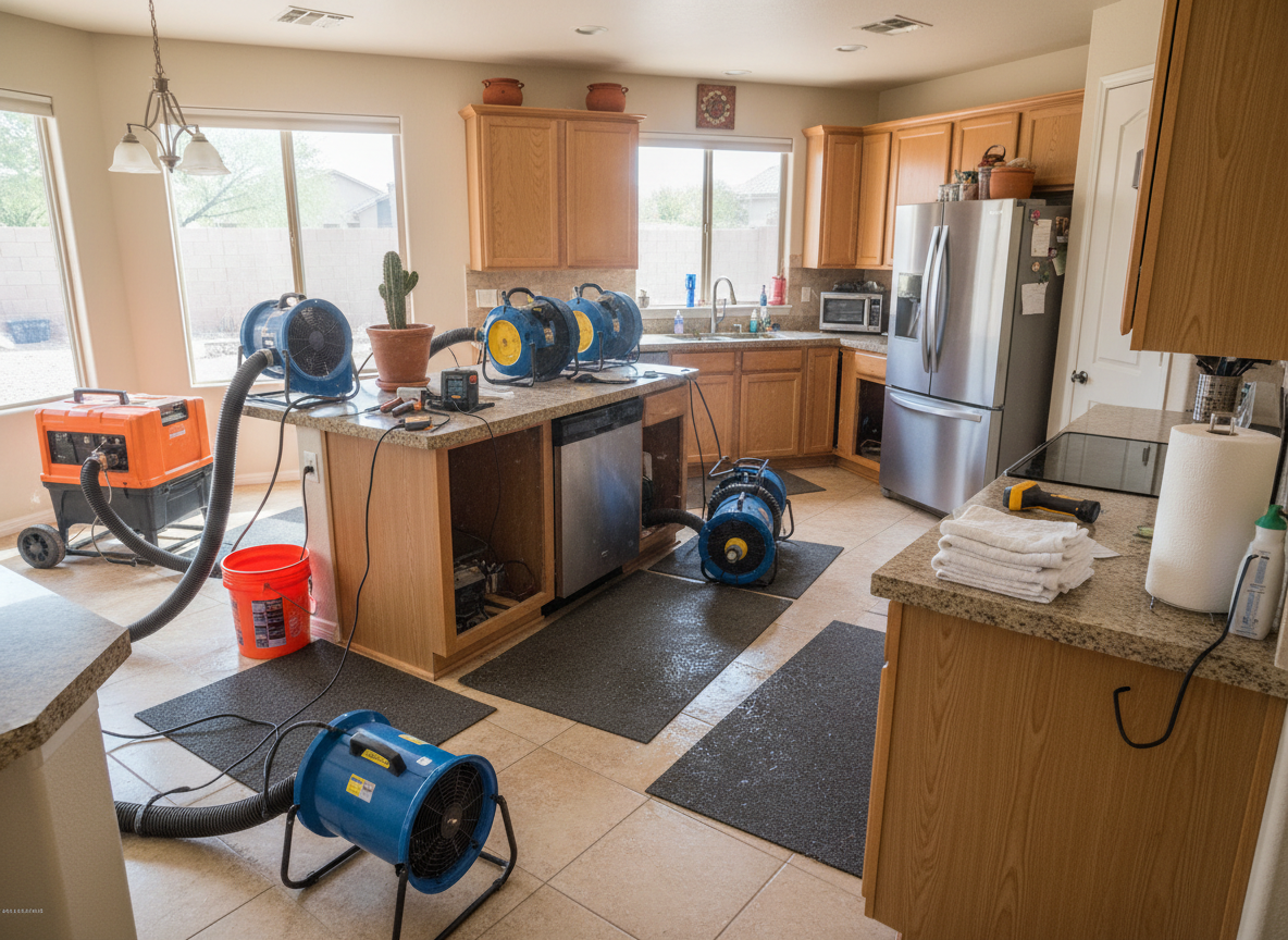 Drying Techniques After Appliance Leaks In Buckeye Kitchens